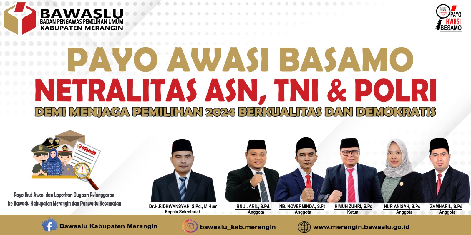PAYO AWASI BASAMO BAWASLU MERANGIN
