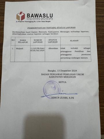 Bawaslu Kabupaten Merangin